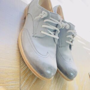 Sperry Gray Leather Flats
